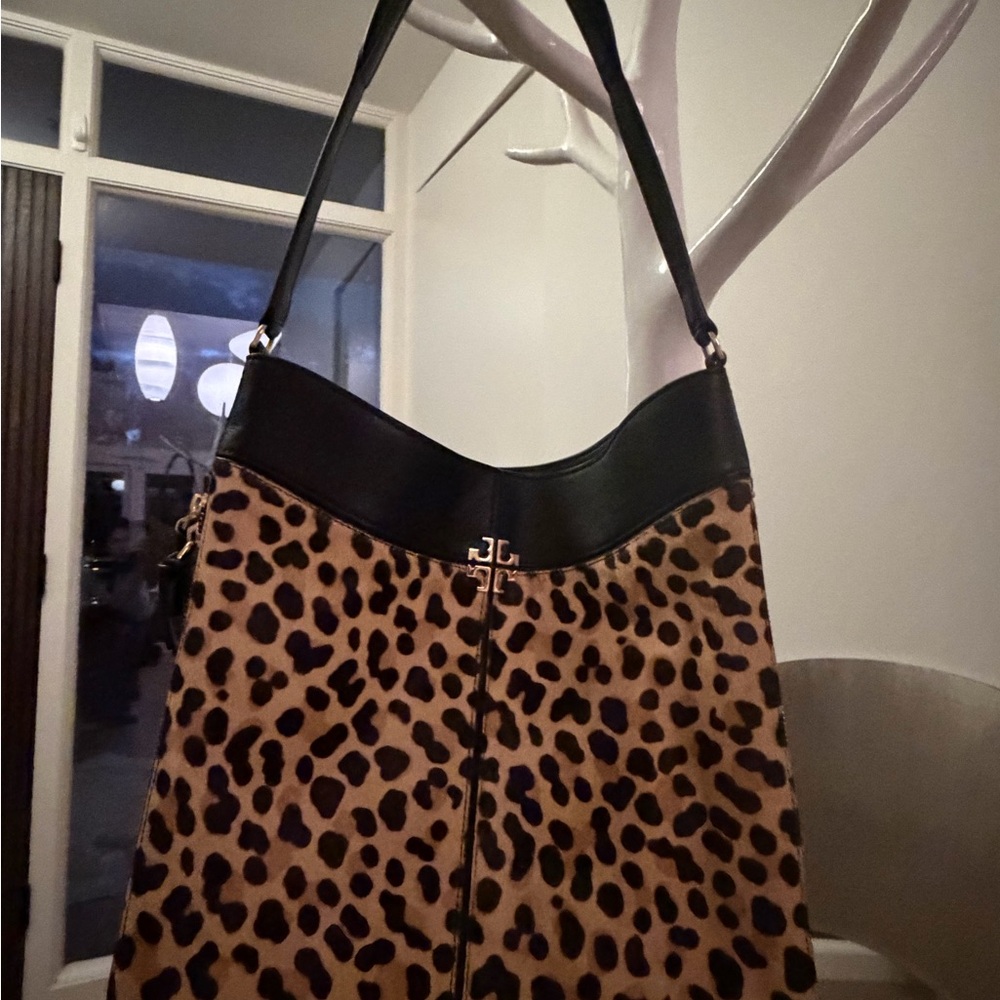 Tory Burch Leopard-Print Hobo
